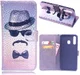 Samsung Galaxy A50 Book Case Hoesje Wallet met Print Gentleman afbeelding 3