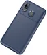 Samsung Galaxy A40 Siliconen Carbon Hoesje Blauw afbeelding 2