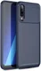 Samsung Galaxy A70 Siliconen Carbon Hoesje Blauw afbeelding 1