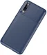 Samsung Galaxy A70 Siliconen Carbon Hoesje Blauw afbeelding 2