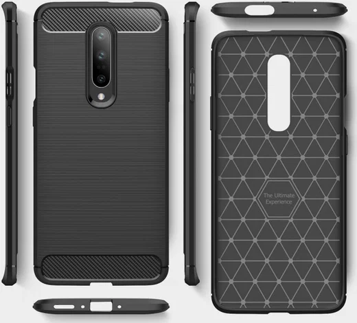 OnePlus 7 Pro Geborsteld TPU Hoesje Blauw afbeelding 9