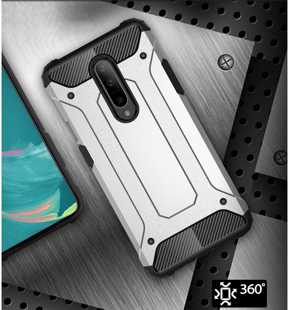 OnePlus 7 Pro Hybride Hoesje Zwart afbeelding 6