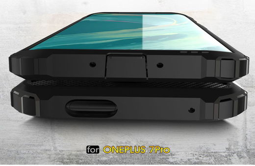 OnePlus 7 Pro Hybride Hoesje Zwart afbeelding 7