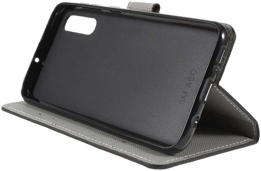 Samsung Galaxy A50 Book case Hoesje Wallet Kunst Leer Amerikaanse Vlag afbeelding 3