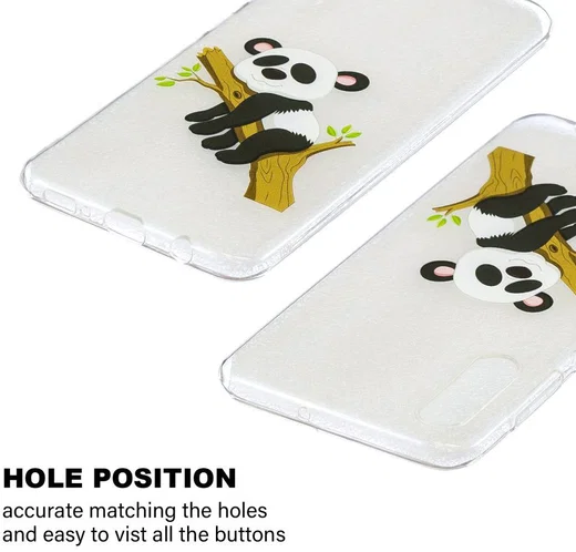 Samsung Galaxy A50 Hoesje TPU met Print Panda afbeelding 3