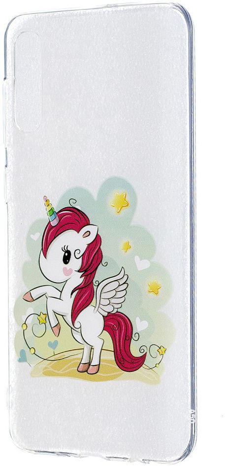 Samsung Galaxy A50 Hoesje TPU met Print Unicorn afbeelding 1