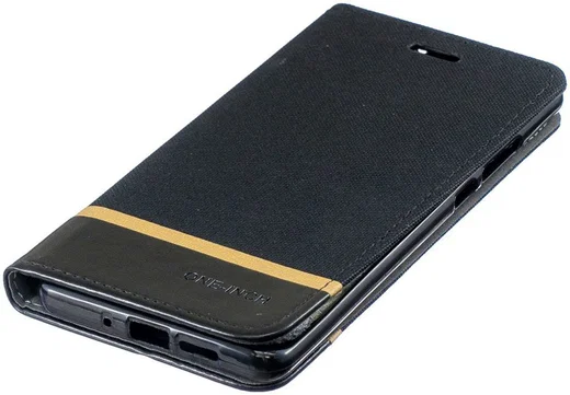 Huawei P30 Pro Linnen Portemonnee Hoesje Zwart afbeelding 4