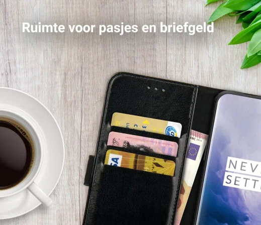 Rosso Element OnePlus 7 Pro Hoesje Book Cover Zwart afbeelding 9