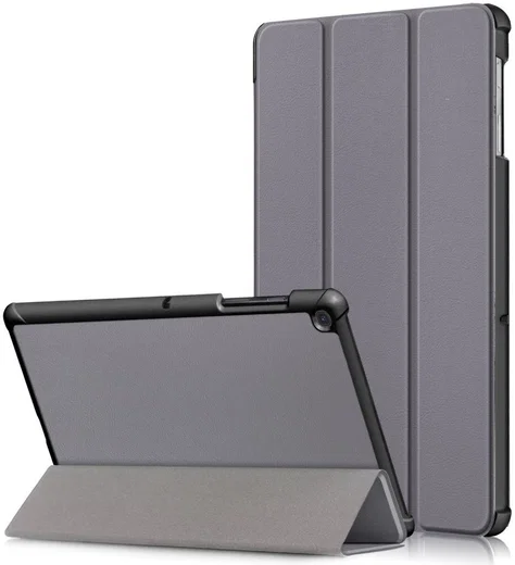 Samsung Galaxy Tab S5e Hoes Tri-Fold Grijs afbeelding 1