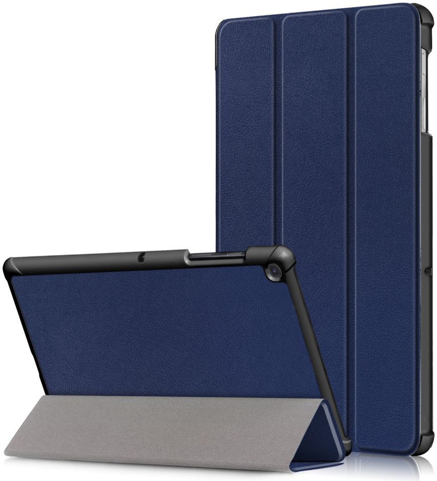 Samsung Galaxy Tab S5e Hoes Tri-Fold Donker Blauw afbeelding 1