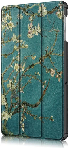 Samsung Galaxy Tab S5e Hoes Tri-Fold met Wintersweet Print afbeelding 10