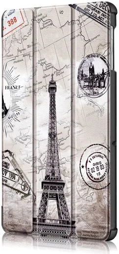 Samsung Galaxy Tab S5e Tri-Fold Hoes met Eiffeltoren Print afbeelding 8
