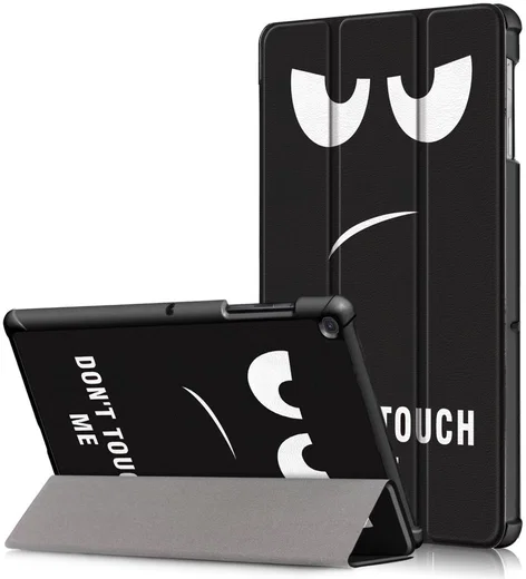 Samsung Galaxy Tab S5e Hoes Tri-Fold met Don't Touch Print afbeelding 1