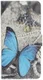 Samsung Galaxy A40 Portemonnee Hoesje met Print Blauw Vlinder afbeelding 1