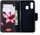 Samsung Galaxy A40 Portemonnee Print Hoesje Bloem afbeelding 2