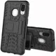 Samsung Galaxy A40 Robuust Hybride Hoesje Zwart afbeelding 3