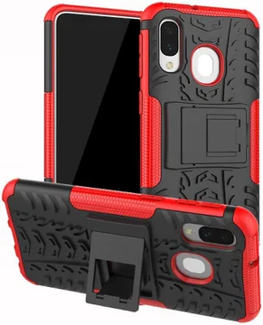 Samsung Galaxy A40 Robuust Hybride Hoesje Rood