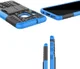 Samsung Galaxy A40 Robuust Hybride Hoesje Blauw afbeelding 9