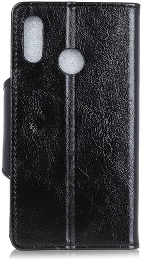 Samsung Galaxy A40 Portemonnee Knoop Hoesje Zwart afbeelding 8