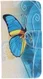 Samsung Galaxy A70 Portemonnee Print Hoesje Blauw Vlinder afbeelding 1