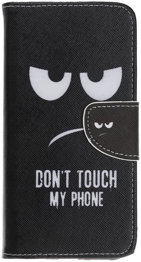 Samsung Galaxy A70 Portemonnee Print Hoesje Don't Touch My Phone afbeelding 1