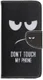 Samsung Galaxy A70 Portemonnee Print Hoesje Don't Touch My Phone afbeelding 1