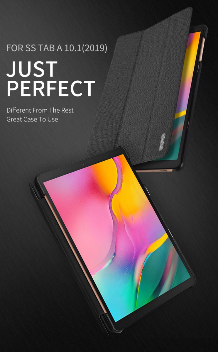 Dux Ducis Samsung Galaxy Tab A 10.1 (2019) Tri-fold Hoes Roze afbeelding 8