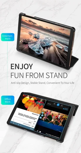 Dux Ducis Samsung Galaxy Tab A 10.1 (2019) Tri-fold Hoes Roze afbeelding 13