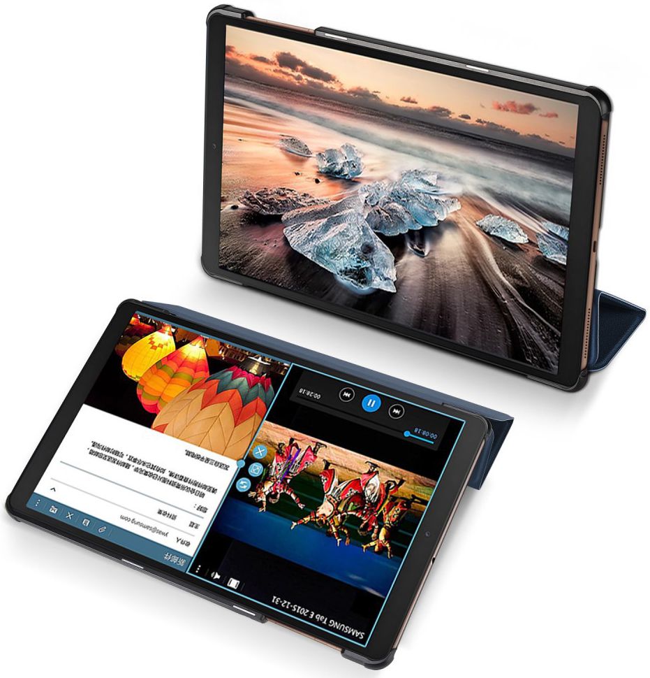 Dux Ducis Samsung Galaxy Tab A 10.1 (2019) Tri-fold Hoes Blauw afbeelding 3