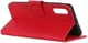 Samsung Galaxy A50 Book Case Hoesje Wallet Stand Kunst Leer Rood afbeelding 4