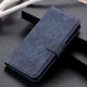 Samsung Galaxy A50 Book Case Hoesje Wallet Stand Kunst Leer Blauw afbeelding 10