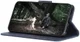 Samsung Galaxy A50 Book Case Hoesje Wallet Stand Kunst Leer Blauw afbeelding 5