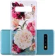 Samsung Galaxy S10 Glitter TPU Hoesje met Print Elegant Flowers afbeelding 2