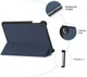 Samsung Galaxy Tab A 10.1 (2019) Tri-fold Hoes Blauw afbeelding 3