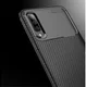 Samsung Galaxy A70 Siliconen Carbon Hoesje Rood afbeelding 5