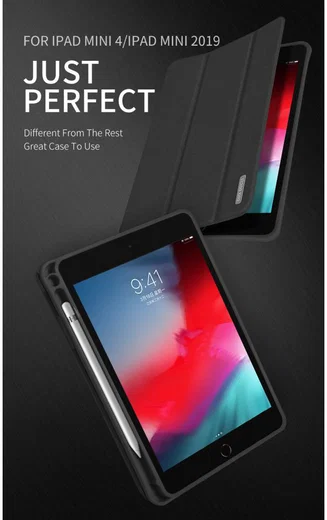 Dux Ducis Domo Series Apple iPad Mini 5 (2019) Tri-fold Hoes Zwart afbeelding 8