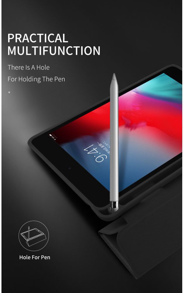 Dux Ducis Domo Series Apple iPad Mini 5 (2019) Tri-fold Hoes Zwart afbeelding 9