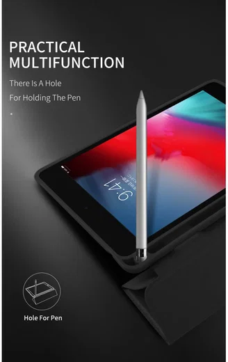 Dux Ducis Domo Series Apple iPad Mini 5 (2019) Tri-fold Hoes Zwart afbeelding 9
