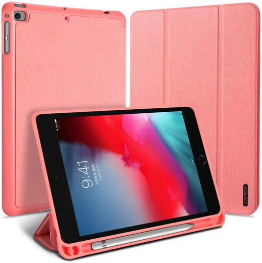 Dux Ducis Domo Series Apple iPad Mini 5 (2019) Tri-fold Hoes Roze afbeelding 1