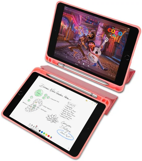 Dux Ducis Domo Series Apple iPad Mini 5 (2019) Tri-fold Hoes Roze afbeelding 3