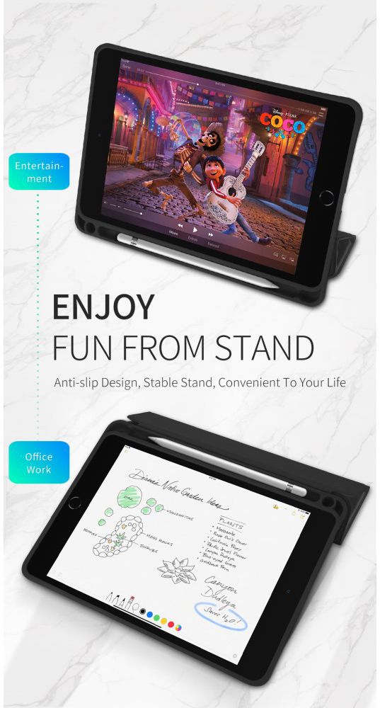 Dux Ducis Domo Series Apple iPad Mini 5 (2019) Tri-fold Hoes Roze afbeelding 6