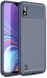 Samsung Galaxy A10 Siliconen Carbon Hoesje Blauw afbeelding 1