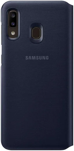 Origineel Samsung Galaxy A20E Hoesje Wallet Cover Zwart/Blauw afbeelding 4