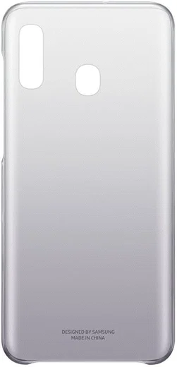 Origineel Samsung Galaxy A20E Hoesje Gradation Cover Zwart afbeelding 2