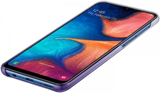 Origineel Samsung Galaxy A20E Hoesje Gradation Cover Paars afbeelding 5