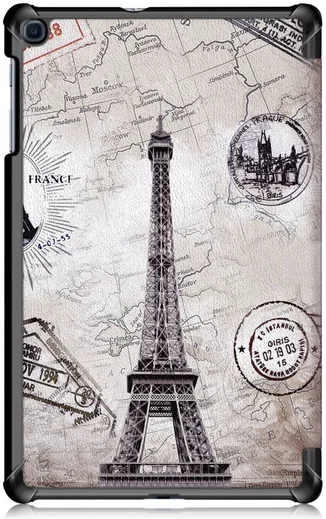 Samsung Galaxy Tab A 10.1 (2019) Tri-fold Hoes Eiffeltoren afbeelding 6