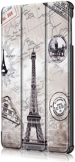 Samsung Galaxy Tab A 10.1 (2019) Tri-fold Hoes Eiffeltoren afbeelding 7