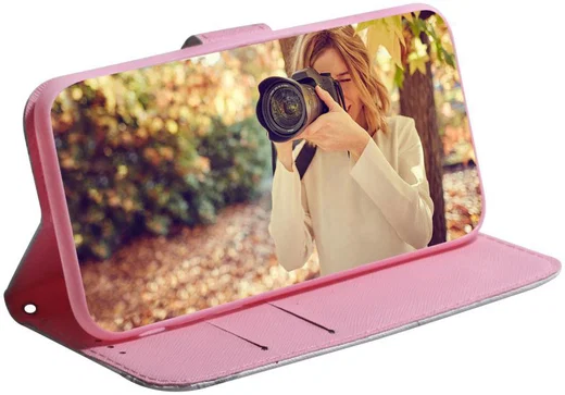 Huawei P30 Portemonnee Hoesje met Print Bloem afbeelding 3