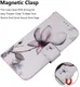 Huawei P30 Portemonnee Hoesje met Print Bloem afbeelding 7