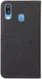 Samsung Galaxy A40 Soft Canvas Portemonnee Hoesje Zwart afbeelding 3